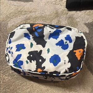 Baggu small packing cube litho floral black white